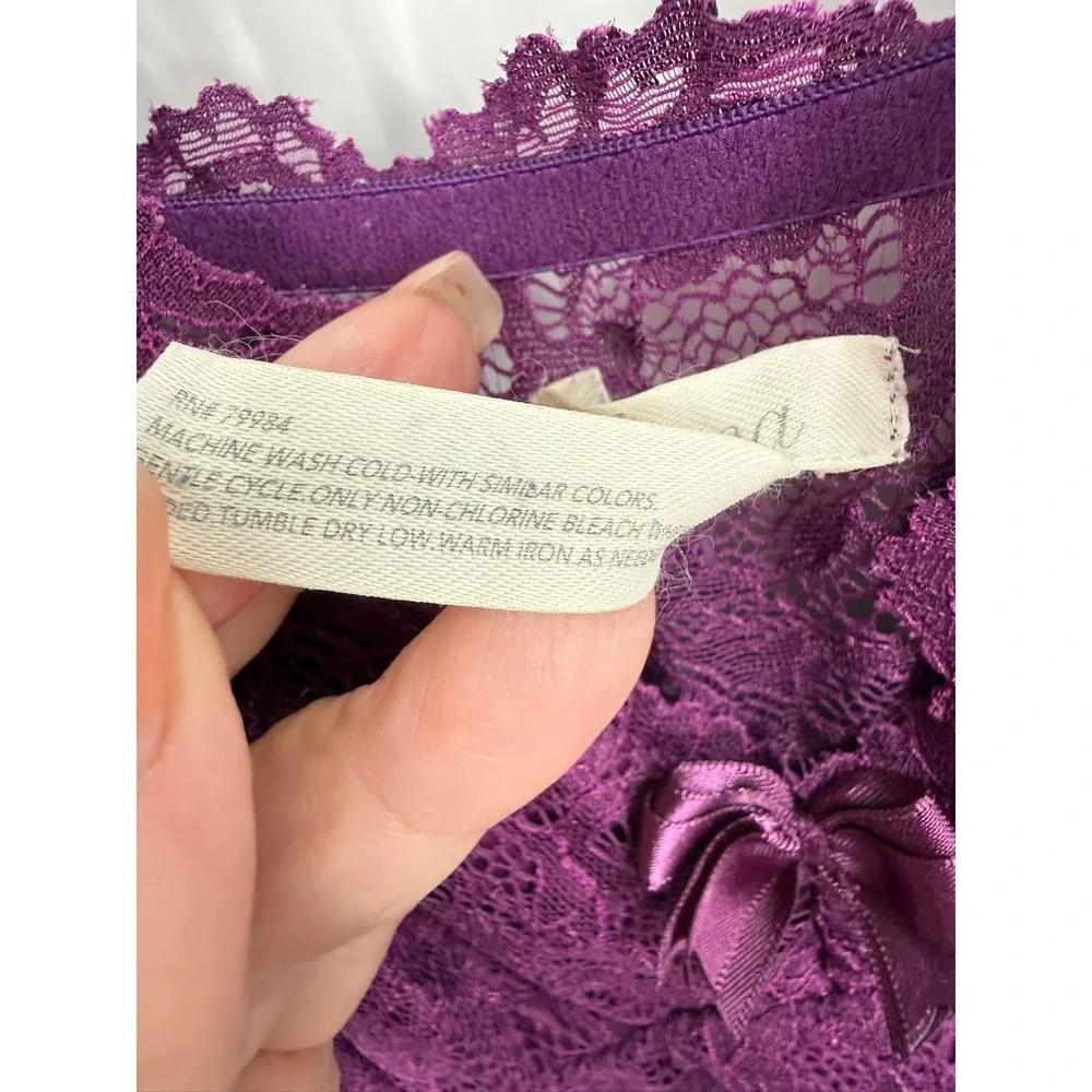 Soma Ombre Lace Trim Nightgown Chemise Sleeveless Womens M Ombre Loungewear